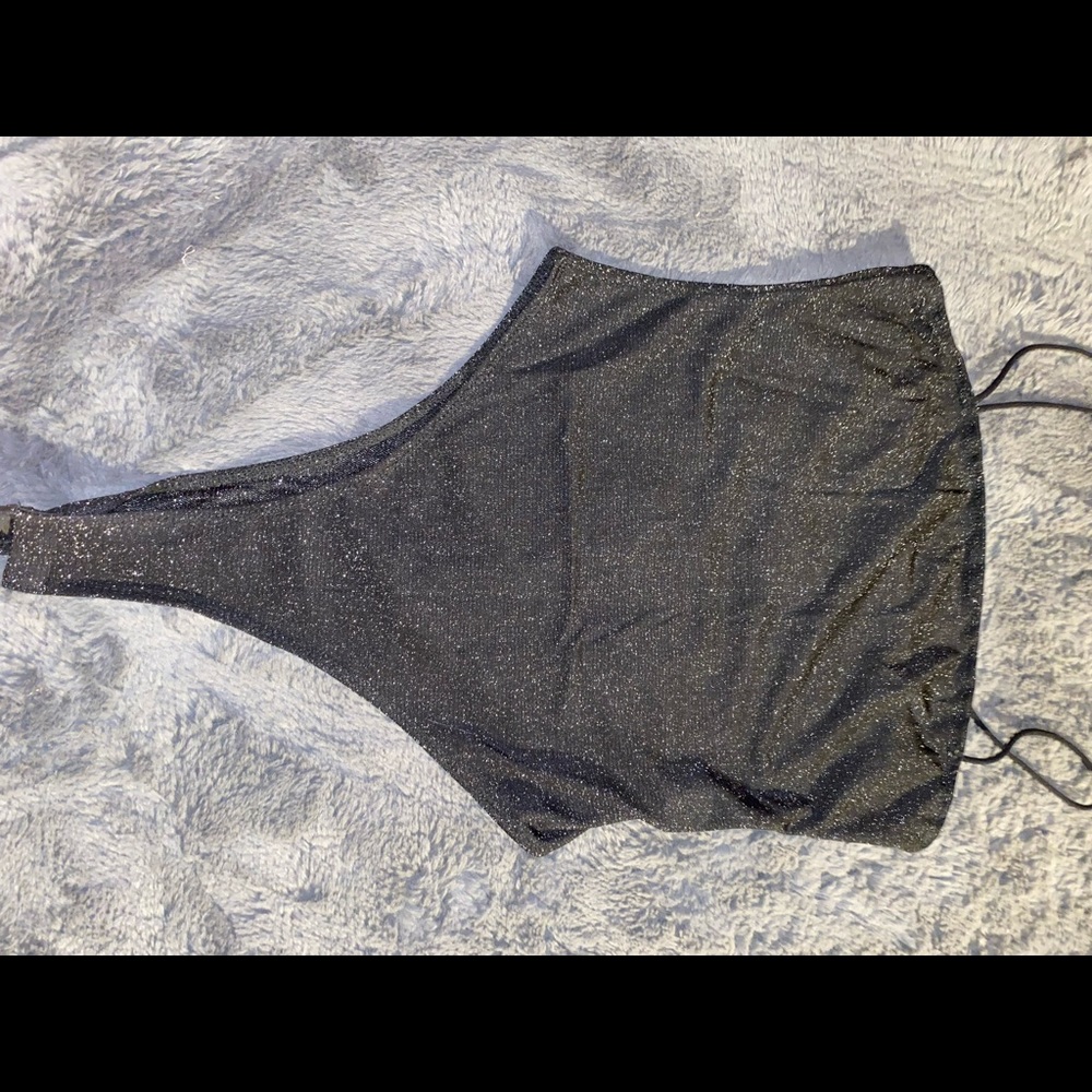 Shein Black Glittery Body Suit